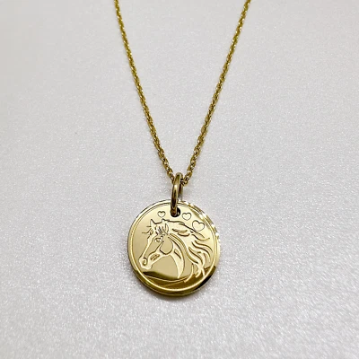 Collar Caballo - Regalo para Ecuestre - Colgante Caballo - Vaquera Amante del Caballo Foto 1 de 4