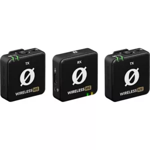 RODE Wireless ME Dual Compact Digital Wireless Microphone System (2.4 GHz,Black) - Picture 1 of 9