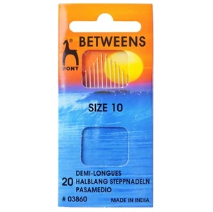 Pony Gold Eye Betweens Sewing Needles Size 10 - Picture 1 of 1