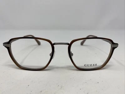 Marco de gafas de borde completo de plástico marrón café Guess GU50041 052 52-21-145 -Y96 Foto 1 de 4