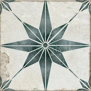 MI ALMA Peel and Stick Tile 12" x 12" Removable Vinyl Floral Green (Set of 24) - Picture 1 of 7
