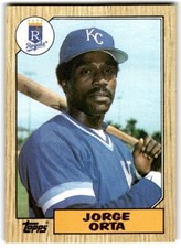 1987 Topps Baseball Cards Jorge Orta Kansas City Royals #738