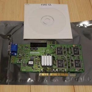 Diamond Fire GL 1000 1K PRO 8 MB AGP Video Card VGA & Driver CD - Tested 07 - Picture 1 of 10