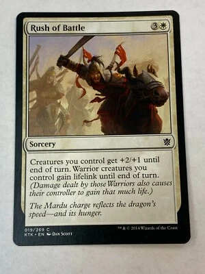 Rush of Battle - Magic the Gathering MTG Khans of Tarkir Single Card - Image 1 of 2