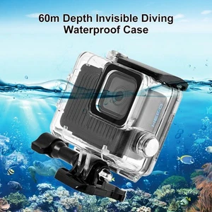 For GoPro HERO 4K 2024 PULUZ 60m / 196ft Waterproof Housing Protective Case. - Picture 1 of 8