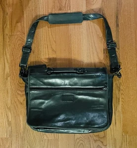 Tumi Black Alpha Teczka Duży rozszerzalny organizer z paskiem na ramię - Zdjęcie 1 z 6