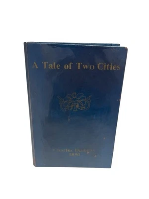 A Tale Of Two Cities Dickens Faux Wooden Book Box Decorative Vintage Wood - Image 1 of 4