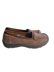 Keen Womens Shoes Sterling City Size 7M Brown Leather Loafer Flat Pre Owned vq - Picture 1 of 8