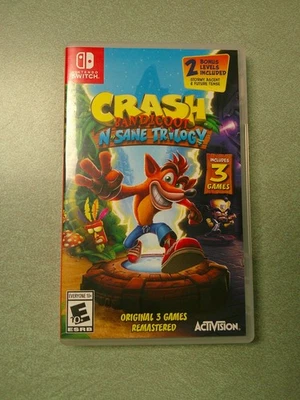 Juego Crash Bandicoot N. Sane Trilogy Nintendo Switch con estuche Foto 1 de 2