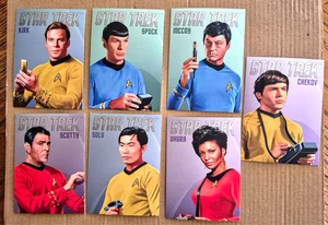 2014 RITTENHOUSE  STAR TREK  ORIGINAL SERIES PORTFOLIO PRINTS 7 CARD SET NM-MINT - Picture 1 of 2