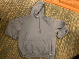 Russell Athletic Hoodie Size XL Blue Light Pullover Blank Essential Sweater - Picture 1 of 7