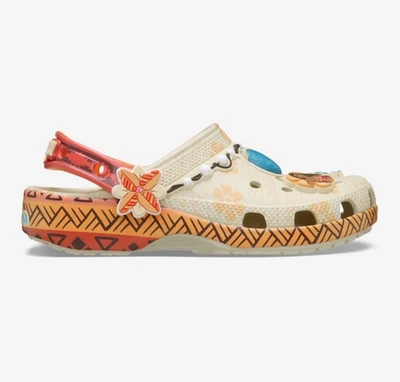 Zueco clásico Crocs Disney Moana para niñas preescolar nuevo con etiquetas Foto 1 de 4