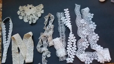 LOTE DE ADORNOS DE LUJO Y ENCAJE PARA ROPA DE MUÑECA O PROYECTOS DE ARTESANÍA/PROYECTO DE COSTURA Foto 1 de 4