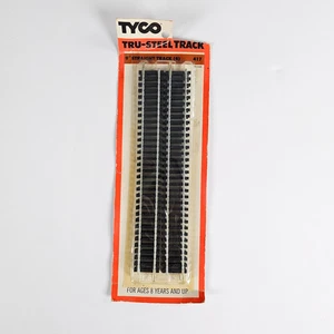 Vintage 1978 Tyco Tru-Steel 9" Straight Tracks #417 Pack of 4 Sections Austria - Picture 1 of 5