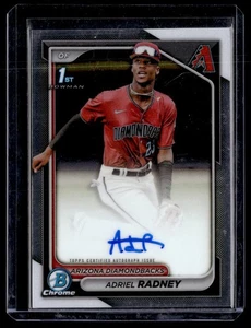 2024 Bowman Chrome #CPA-AR Adriel Radney Prospects Autographs - Picture 1 of 2