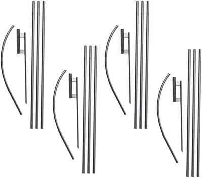 FFN Swooper Flag Telescoping Hardware, Four 4 Piece 14ft Telescopic Pole Kits...