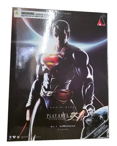 Square Enix Man of Steel - Superman (Black Suit) Play Arts Kai NYCC Exclusive - Picture 1 of 6