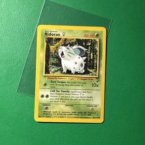 Pokémon TCG Nidoran Base Set 2 82/130 Regular Unlimited Common - NM - Picture 1 of 2