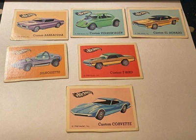 Lot Of 6 Mattel Hot Wheels Redline Collector's Cards Silhouette Volkswagen ++ - Image 1 of 4