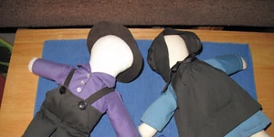 Set Amish Junge & Mädchen Puppen - Bild 1 von 5