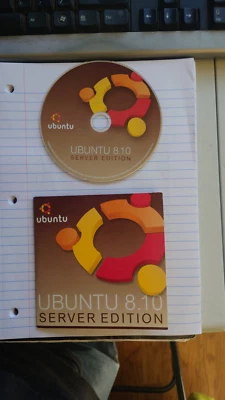 Rare Vintage Ubuntu 8.10 Server Edition Official Live CD - Image 1 of 2