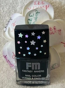 FABRICANTES DE FANTASÍA DE FM WET N WILD***Negro***COLOR DE UÑAS~0,25 FL OZ/7,5 ml~NUEVO - Imagen 1 de 8