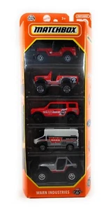 Matchbox WARN Industries 5er Pack Jeep International Ford Spielzeugauto Set Maßstab 1:64 - Bild 1 von 6