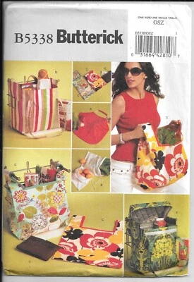 BUTTERICK B5338 Sewing Pattern, Bags, One Envelope - Image 1 of 2