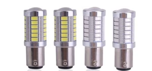 2 Pz Lampada Auto 12V  1157 P21W BAY15D Luci Lampadine Bianca O Rossa 33 Led Smd - Foto 1 di 8