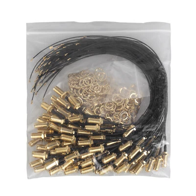 100 x M.2 to RP-SMA Female Pin Extension Cable WiFi BT MHF4 Antenna Pigtail 30cm - Image 1 of 4