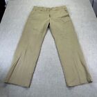Lee X-Treme Comfort Chino Pants Mens 36x30 Brown Straight Stretch Waistband