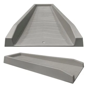GRAY Splash Block Decorative Gutter Downspout Extension Splashguard Diverter - Picture 1 of 6