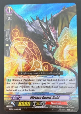 Cardfight Vanguard Wyvern Guard, Guld BT06/020EN - RR - Image 1 of 2