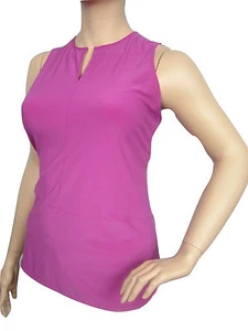 ELEGANT RALPH LAUREN WOMEN KEYHOLE TOP 3X PLUS PINK SPLIT NECK SLEEVELESS (010) - Picture 1 of 2