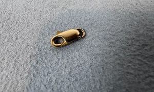 Cierre de garra de langosta de oro amarillo macizo 14K 585 9,50 mm x 3,80 mm (0,5 gramos) - Imagen 1 de 5