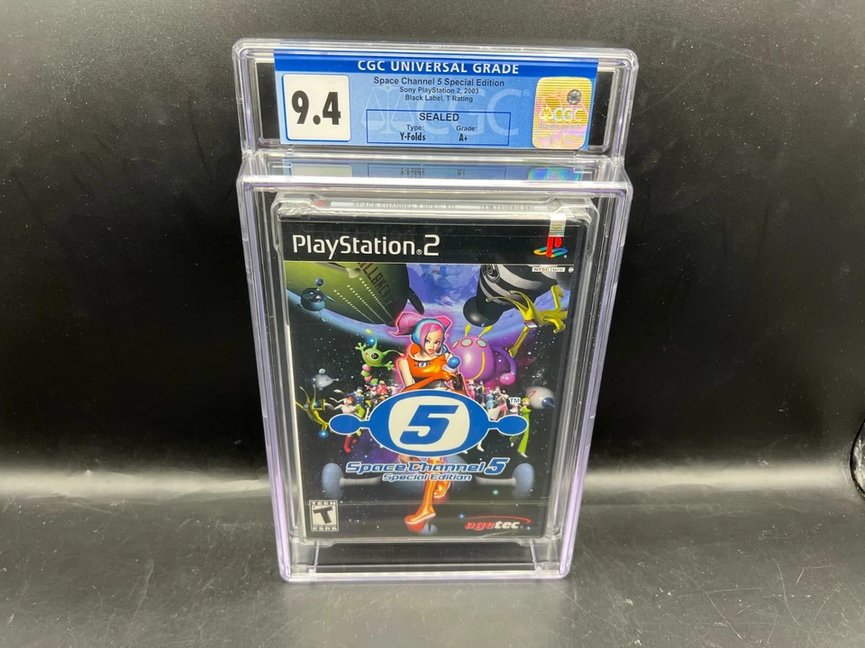 Space Channel 5 Special Edition PS2 CGC 9.4 A+ FACTORY SEALED MINT WATA VGA - Image 1 of 4