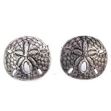 RARE JAMES AVERY STERLING SILVER SAND DOLLAR CUFF LINKS