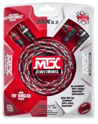 MTX STREETWIRES HYPERTWIST ZNX3.2 RCA CABLE - Image 1 of 2