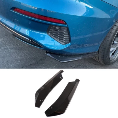 For Hyundai Veloster Rear Bumper lip Spoiler Splitter Diffuser Glossy black — 第 1/4 张图片