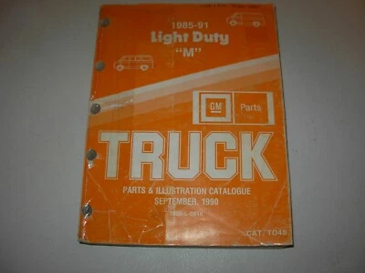 1985 - 1991 "M" Chevrolet GMC Van Parts & Illustration Manual  - Image 1 of 4
