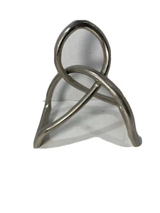 John Richard Classic Entwined Interlocking Geometric Metal Sculpture -10.5”x9.5” - Picture 1 of 7
