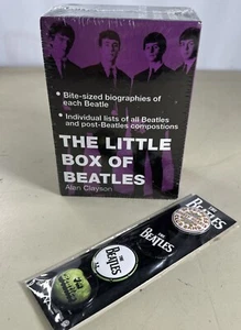 The Little Box of Beatles by Alan Clayson Paperback mini. & Beatles Pin 4Pk New - Picture 1 of 5