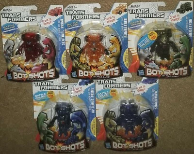 Transformers Bot Shots Super set Shockwave Optimus Bumblebee Sentinel Megatron - Image 1 of 4