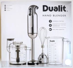 Dualit Stabmixer: Tauchmixer mit Zerkleinerungsschüssel, Schneebesen und Kanne - Bild 1 von 5