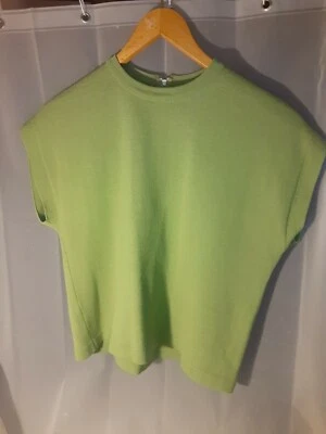 Suéter sin mangas MCM Pebble Beach of Ca años 60 de colección para mujer 16 100 % lana Zephyr Foto 1 de 4