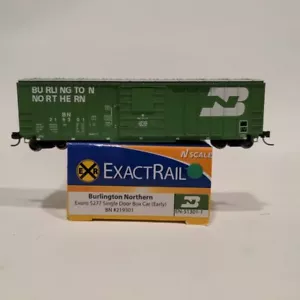 EXACTRAIL N Burlington Northern Evans-USRE 5277 Box Car BN #219301 EN-51301-1 - Picture 1 of 4