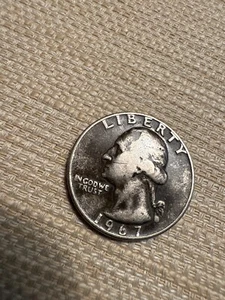 1967 quarter ..Silver with Black background - Picture 1 of 5