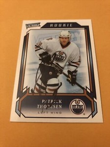 Patrick Thoresen Signed Edmonton Oilers Rookie Card 1
