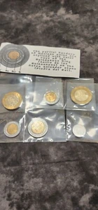 2021 6 Coin Lot |  $20 pesos Fall Of Mexico-Tenochtitlan | 10 ~ 5 ~2 ~1 ~.50 Cen - Picture 1 of 12