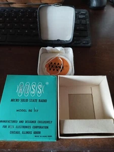 Ross Micro Transistor Radio Box & Case Model RE-717 Clean Box - Picture 1 of 1